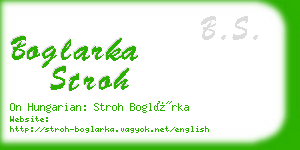 boglarka stroh business card